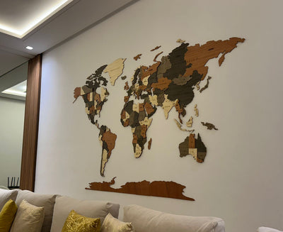 Carte du Monde en Bois – Transformez votre mur en œuvre d’art… en 15 minutes